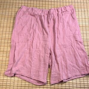 Women's Pink Casual Shorts